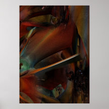 Rust, modern abstract poster
