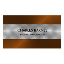 Rust Stainless Steel Business Card