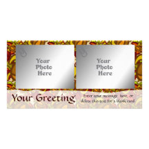 Rust Turtles 2-Photo Card Template