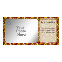 Rust Turtles PhotoCard Template Custom Photo Card
