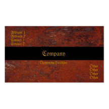 Rusted Business Card