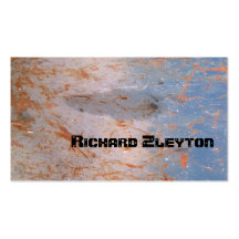 Rusted, corroded metal, texture custom business card templates