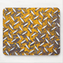 Rusted Diamond Plate Metal Mousepads