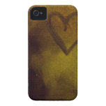 Rusted Gold Heart iPhone 4 Case-Mate ID
