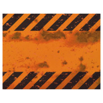 Rusted Hazard Stripes Background Flyers