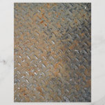 Rusted Metal Tread Texture Custom Flyer