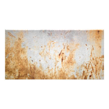 Rusted Rusty Metal Photo Card