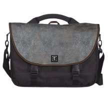 Rustic Antique Distressed Leather Look Texture Computer Bag