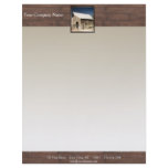 Rustic Barn Wood Borders on Sun Faded Background