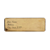 Rustic Barn Wood with Graffiti Heart Window Return Address Labels