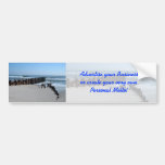 Rustic Bulkhead on Beach Bumper Sticker