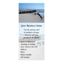 Rustic Bulkhead on Beach Custom Rack Card
