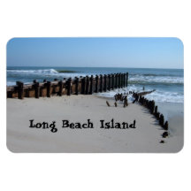 Rustic Bulkhead on Beach Magnet