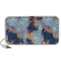 Rustic Chipped Paint Textured Pattern iPod Speaker