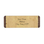 Rustic Country Cowboy Hats and Barbed Wire Custom Return Address Label
