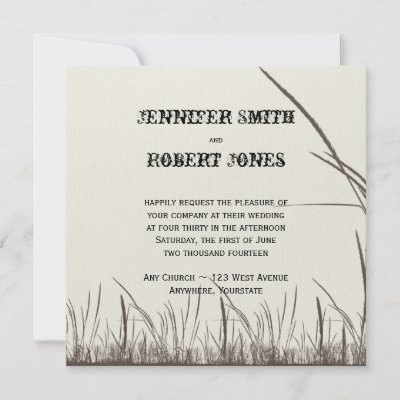 Rustic Wedding Favors on Rustic Country Grasslands Wedding Invitations By Noteableexpressions