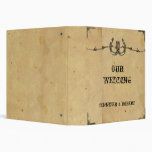 Rustic Country Horseshoes and Barbed Wire  Album Vinyl Binder