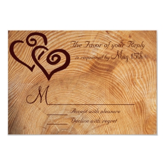 Double rings wedding invitations