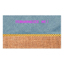 Rustic Denim Card Burlap Modern Save the Date Gold Business Cards