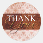 Rustic Fall Thank You Envelope Label Seal Stickers stickers