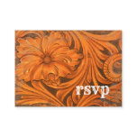 Rustic Flower Country Wedding RSVP Response Card Business Card Templates