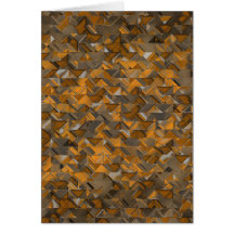 Rustic Geometric Explosion Greeting Cards