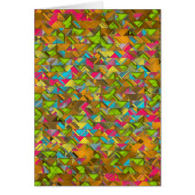 Rustic Geometric Explosion Greeting Cards