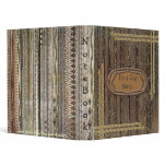 Rustic Grunge Distress Pattern School Notebook Binder