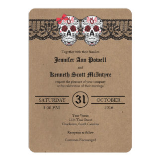 Skull Wedding Invitations &amp; Announcements | Zazzle Canada