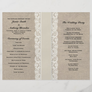 Wedding Program Templates