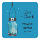Rustic Mason Jar & Fireflies