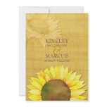 Rustic Papyrus & Watercolor Sunflowers Wedding