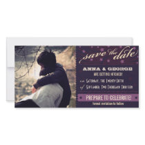 Rustic Poster: Aubergine Dream Save the Date