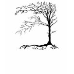 Rustic Primitive Tree Long Sleeve Womens Shirt