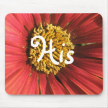 Rustic Red Wedding Mousepads
