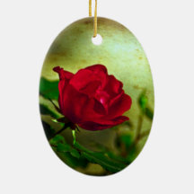 Rustic Romatic Rose Ornament