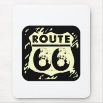 Rustic Route 66 Sign Mouse Pad mousepads