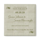 Rustic Save the Date magnets