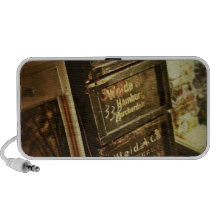 Rustic Stacked Wooden Boxes Crates Faded Speakers