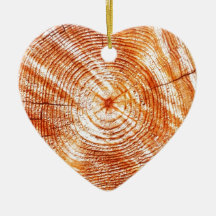 Rustic Tree Rings Wood Design Gifts Christmas Tree Ornaments