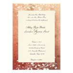 Rustic Tree Warm Red Wedding Invitation