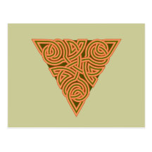 Rustic Triangle Knot Postcard