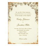 Rustic Vineyard Wedding Invitation - Brown