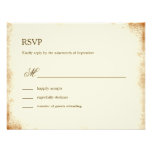 Rustic Vineyard Wedding RSVP Card - Brown Announcement