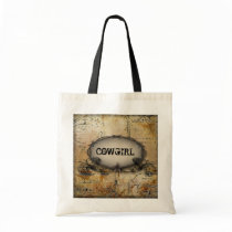Rustic Western Wedding Invitation Canvas Bags