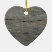 Rustic wood christmas tree ornament