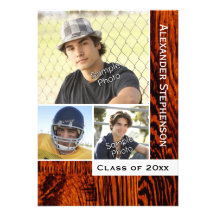 Rustic Wood Plank Graduation Custom Invitation
