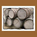 Rustic Wooden Barrels posters