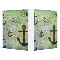 Rusty Anchors Artwork Vinyl Binder
