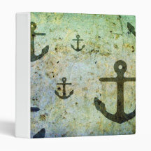 Rusty Anchors Artwork Vinyl Binder